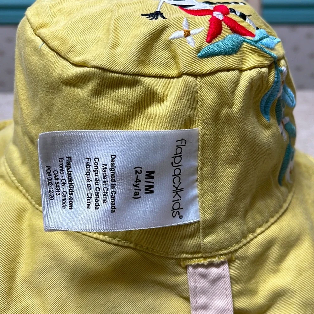 FLAPJACK KIDS REVERSIBLE LEOPARD & ZEBRA SPF50+ SUN HAT WITH ADJUSTABLE STRAP